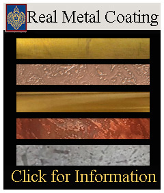 Real Metal Coating for Carvings 